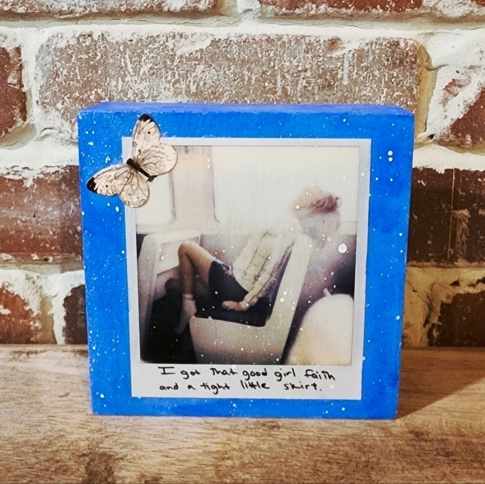 Taylor Swift 1989 Polaroid Inspired Block Art